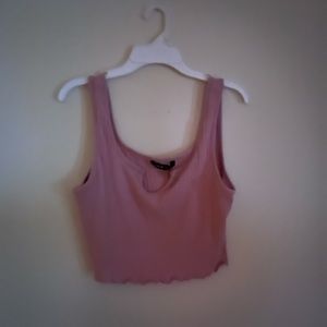 Cropped U Dip Crop Top. DISCOUNT SHIPPING.